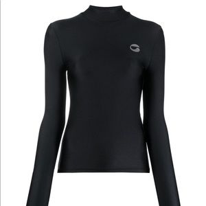 COPERNI LOGO PRINT LONG SLEEVE TOP - black